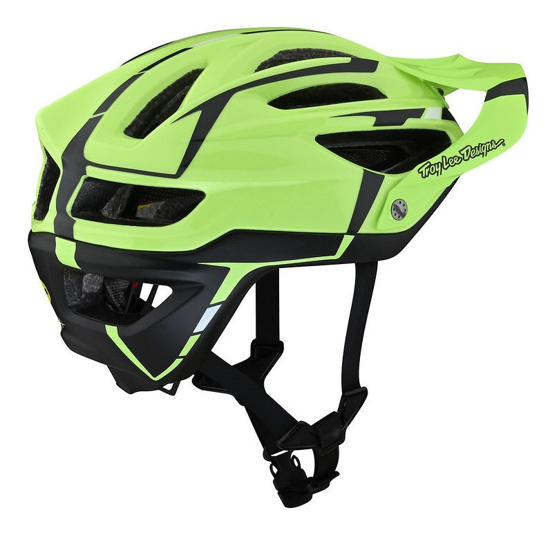 Casco Troy Lee Designs A2 con Mips Sliver Green / Gray